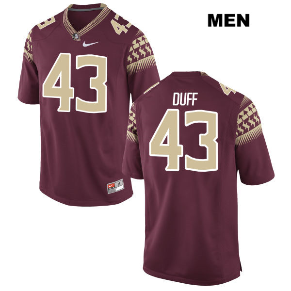 Men's NCAA Nike Florida State Seminoles #43 Jake Duff College Red Stitched Authentic Football Jersey AGS7069JD